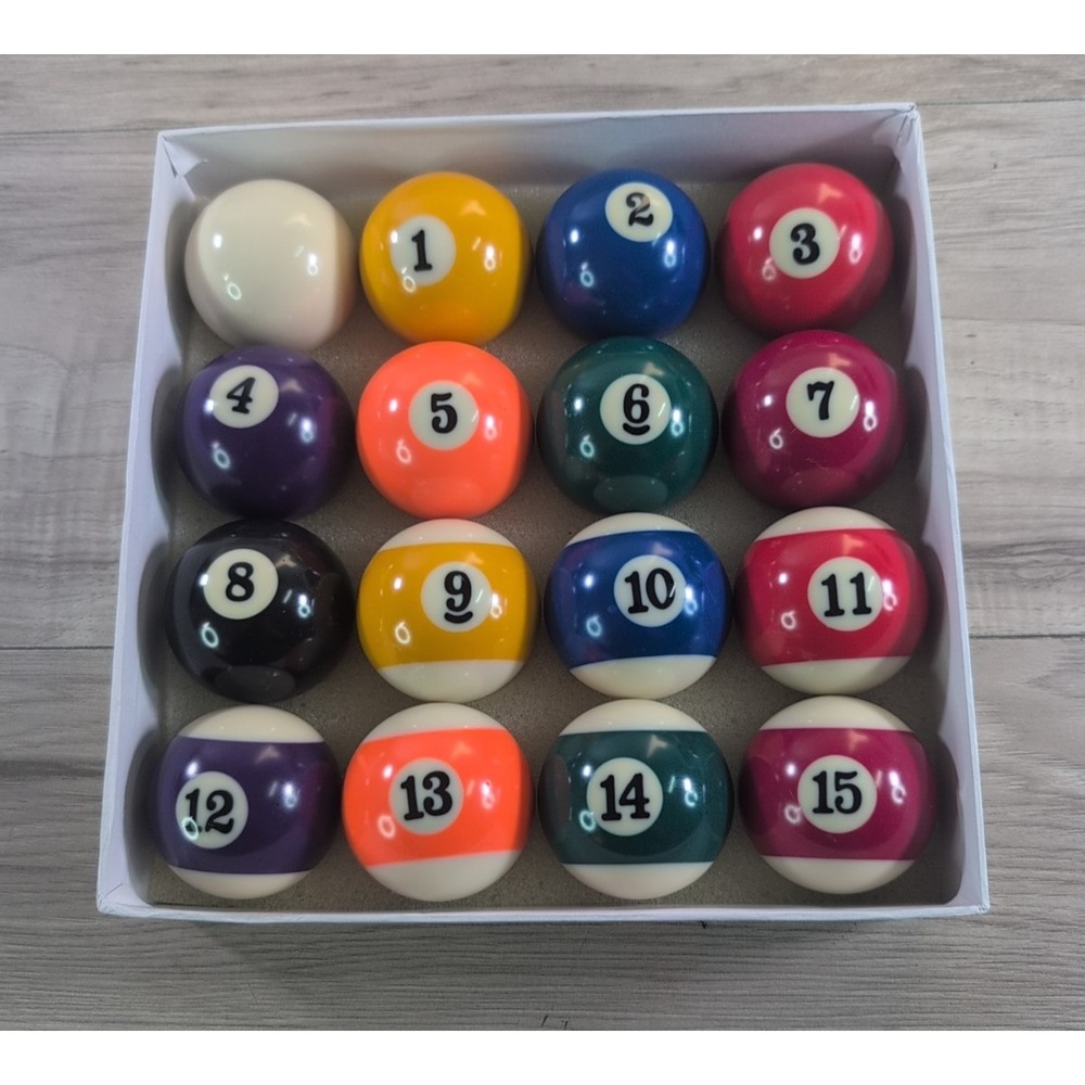 VTG 16 Regulation Size Pool Balls Set- Numbered Billiard